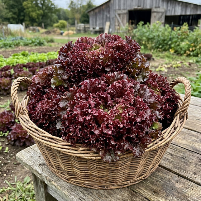 Lollo Rosso Lettuce Seeds - 2,000 Seeds