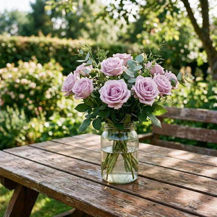 50 Premium Lavender Rose Seeds - Beautiful Garden Flowers for Planting