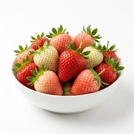 200 Cream Strawberry Seeds - Hardy Perennial Fruit - Vibrant Multi-Color Harvest for Spring and Summer