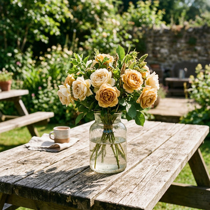 50 Premium Vintage Yellow Rose Seeds - Beautiful Garden Flowers for Planting
