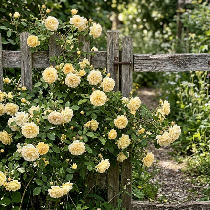 50 Premium Vintage Yellow Rose Seeds - Beautiful Garden Flowers for Planting