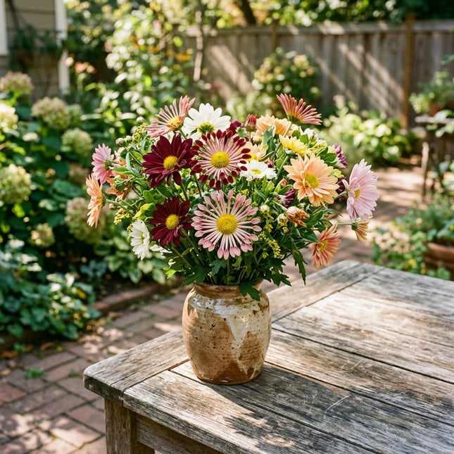 50 Premium Anemone Chrysanthemum Seeds - Beautiful Garden Flowers for Planting