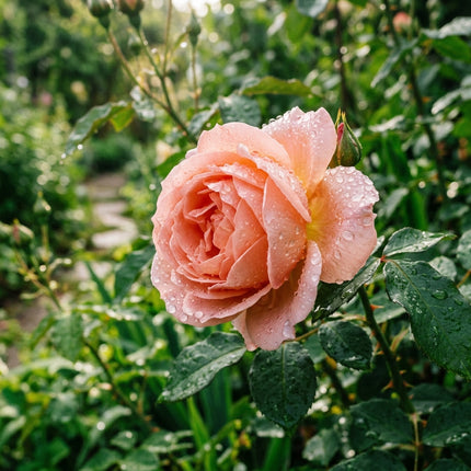 50 Premium Peach Rose Seeds - Beautiful Garden Flowers for Planting