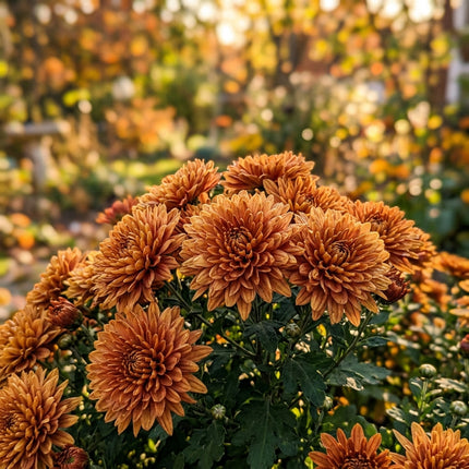 50 Premium Bronze Chrysanthemum Seeds - Beautiful Garden Flowers for Planting