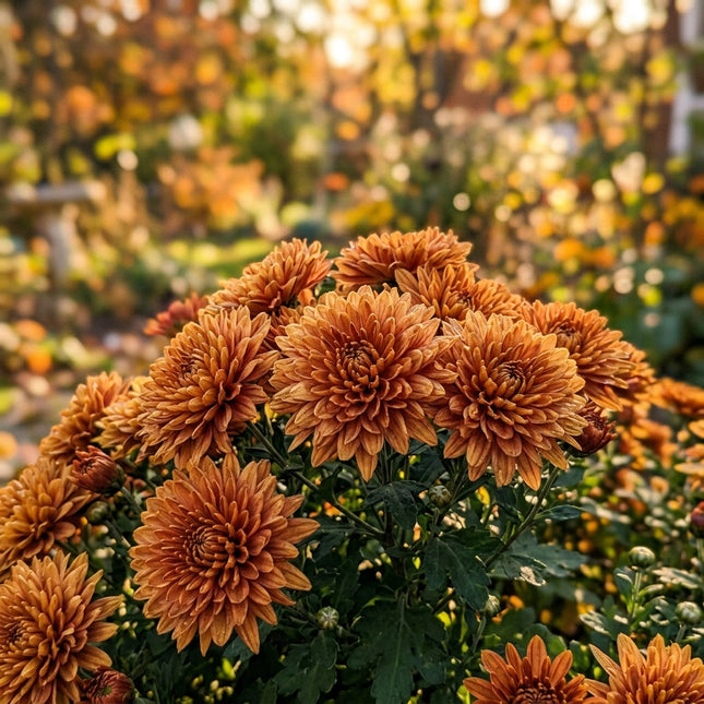 50 Premium Bronze Chrysanthemum Seeds - Beautiful Garden Flowers for Planting