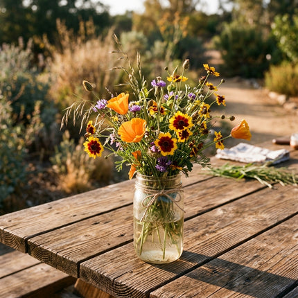 300 Drought Tolerant Wildflower Mix Seeds - Premium Bulk Seed Blend for Easy Outdoor Garden Landscapes