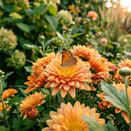 700 Sunset Breeze Chrysanthemum Mix Seeds for Planting - Premium Heirloom Sunset Breeze Chrysanthemum Mix Seeds for Home Garden Blooms