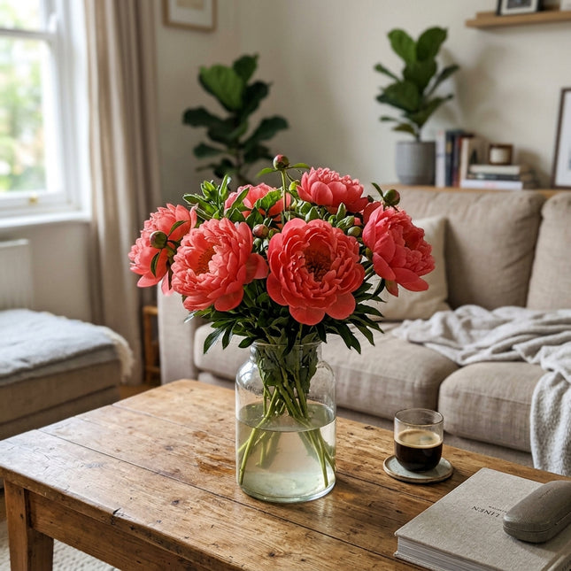 50 Coral Peony Seeds for Planting - Premium Heirloom Coral Peony Seeds for Elegant Home Garden Blooms