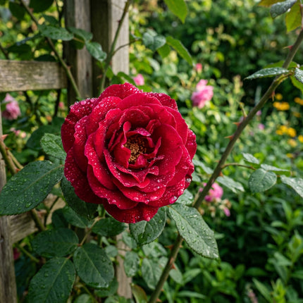 50 Premium Climbing Red Rose Seeds - Beautiful Garden Flowers for Planting