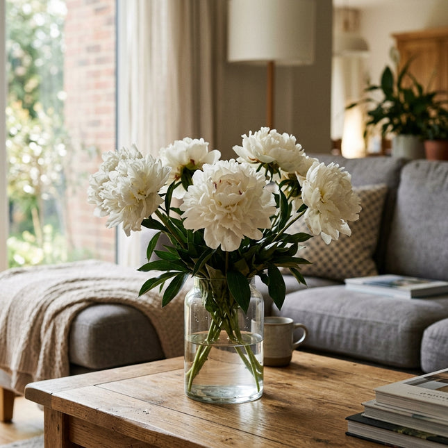 50 White Peony Seeds for Planting - Premium Heirloom White Peony Seeds for Elegant Home Garden Blooms