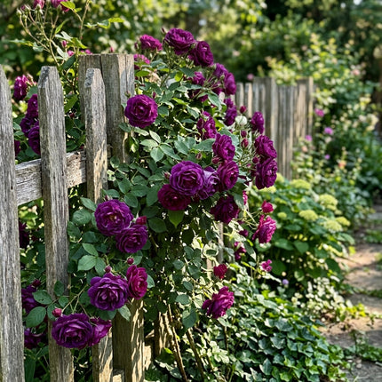 50 Premium Purple Rose Seeds - Beautiful Garden Flowers for Planting