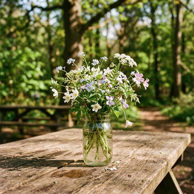 300 Woodland Shade Wildflower Mix Seeds - Premium Bulk Seed Blend for Easy Outdoor Garden Landscapes
