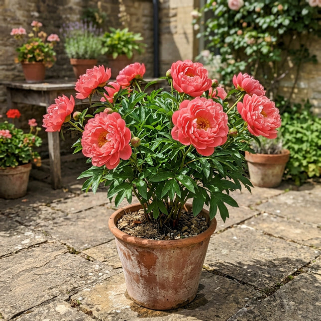 50 Coral Peony Seeds for Planting - Premium Heirloom Coral Peony Seeds for Elegant Home Garden Blooms