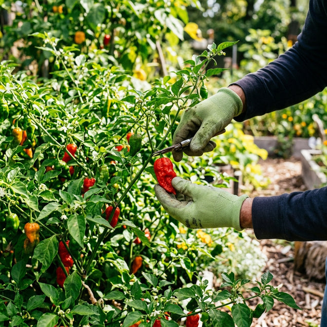 50 Ghost Pepper Seeds - Bhut Jolokia Extremely Hot Chili Seeds - Over 1,000,000 SHU - Grow Your Own Superhot Peppers for Sauces