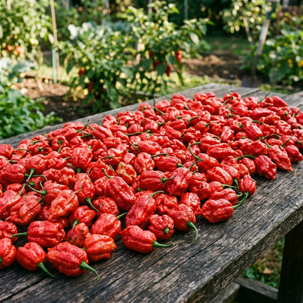 50 Ghost Pepper Seeds - Bhut Jolokia Extremely Hot Chili Seeds - Over 1,000,000 SHU - Grow Your Own Superhot Peppers for Sauces