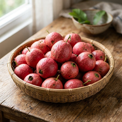 100 Tropical Red Guava Seeds for Planting - Exotic & Delicious Fruit Seeds for Home Garden - Grow Vibrant Sweet Red Guavas