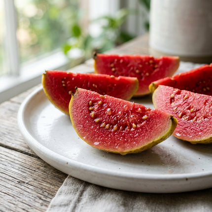 100 Tropical Red Guava Seeds for Planting - Exotic & Delicious Fruit Seeds for Home Garden - Grow Vibrant Sweet Red Guavas