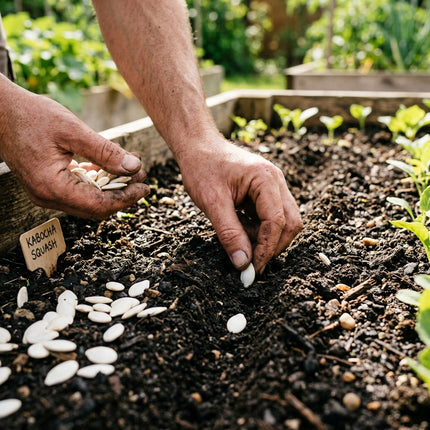 15 Japanese Kabocha Squash Seeds - Sweet Green Pumpkin Seeds for Planting - Enjoy Rich, Chestnut-Flavored Winter Squash from Your Garden