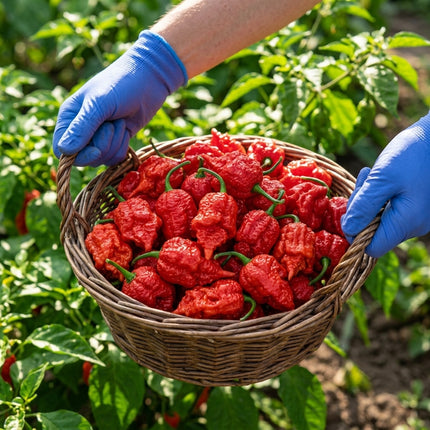 50 Ghost Pepper Seeds - Bhut Jolokia Extremely Hot Chili Seeds - Over 1,000,000 SHU - Grow Your Own Superhot Peppers for Sauces