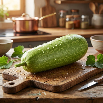 35 Bottle Gourd Seeds - Heirloom Calabash Opo Squash - Vigorous Vines for Home Gardens & Trellises