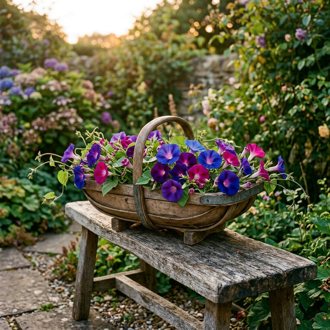 100 Mixed Color Morning Glory Seeds for Planting - Variety for Home Gardening