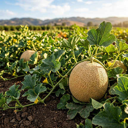 25 Heirloom Cantaloupe Seeds - Sweet Orange Melon Seeds for Planting - Grow Juicy, Delicious Melons in Your Backyard Garden