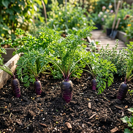 300 Purple Carrot Seeds - Heirloom Heirloom Vegetable Seeds for Home Gardens - Dark, Antioxidant-Rich Carrots for Healthy Eating