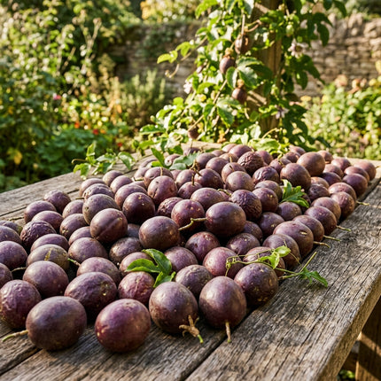 50 Purple Passion Fruit Seeds - Tropical Vine Seeds for Planting - Grow Sweet and Tangy Exotic Fruits in Your Backyard or Greenhouse