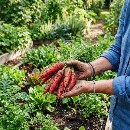 300 Red Fruit Carrot Seeds - Rare Sweet Heirloom Vegetable Seeds for Home Gardens - Vibrant, Juicy Carrots for Snacking and Salads