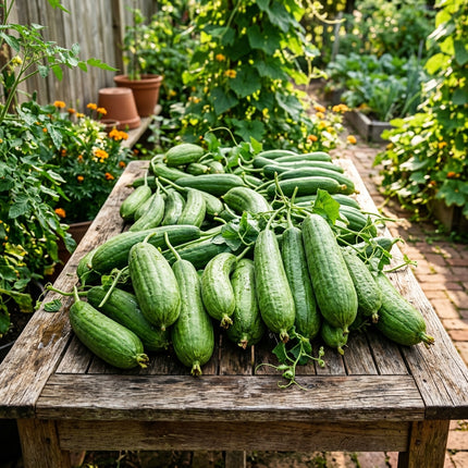 20 Ridged Sponge Gourd Seeds - Angled Luffa Seeds for Home Gardens - Grow Your Own Edible Gourds and Natural Bath Sponges