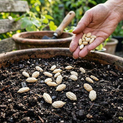 15 White Pearl Bitter Gourd Seeds - Rare Heirloom Balsam Pear Seeds - Grow Mildly Bitter White Melons for Asian Cuisine