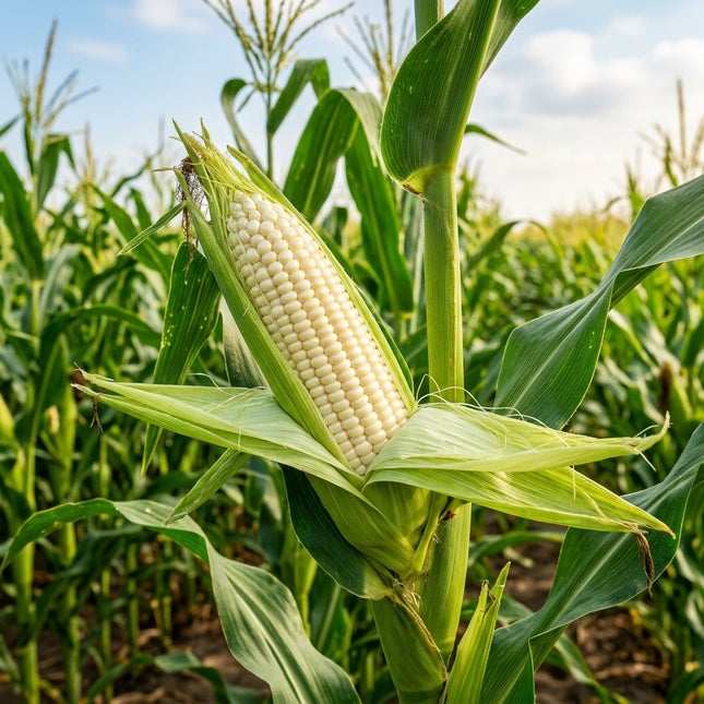 50 White Corn Seeds for Planting - Premium Variety for Home Gardening