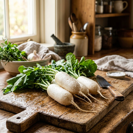 400 White Icicle Radish Seeds - HEIRLOOM QUALITY Daikon - Fast Growing for Home Gardens and Raised Beds