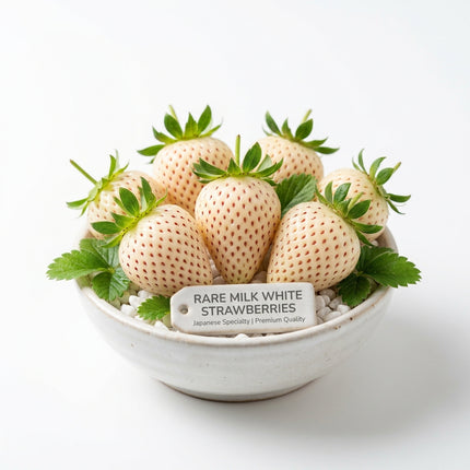 200 Rare Milk Strawberry Seeds - Heirloom Perennial Plant - White Fruit for Cool to Warm Climates
